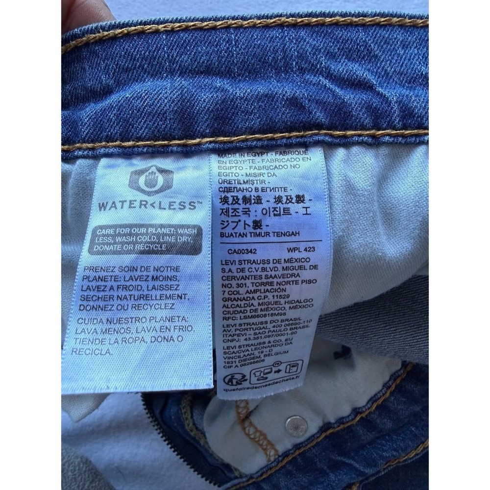 Levi's 559 Jeans Men 32X30 Blue Demin Relaxed‎ Fit Straight Leg Cowboy - Picture 10 of 15